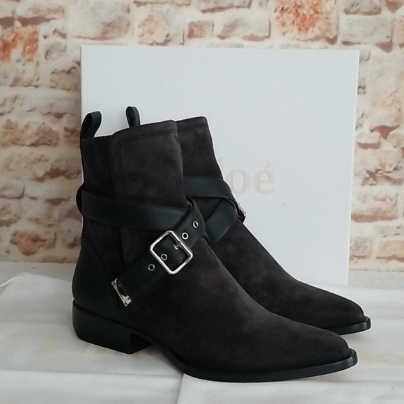 New Chloe 30mm Rylee Strap Bootie - Picture 1 of 10